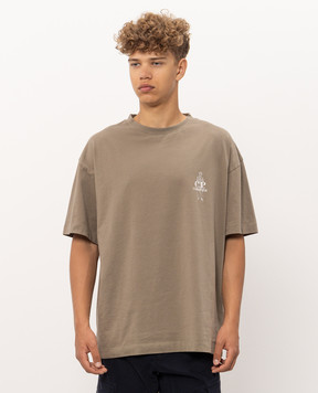 C.P. Company Khaki T-shirt with print MTS166A005100W
