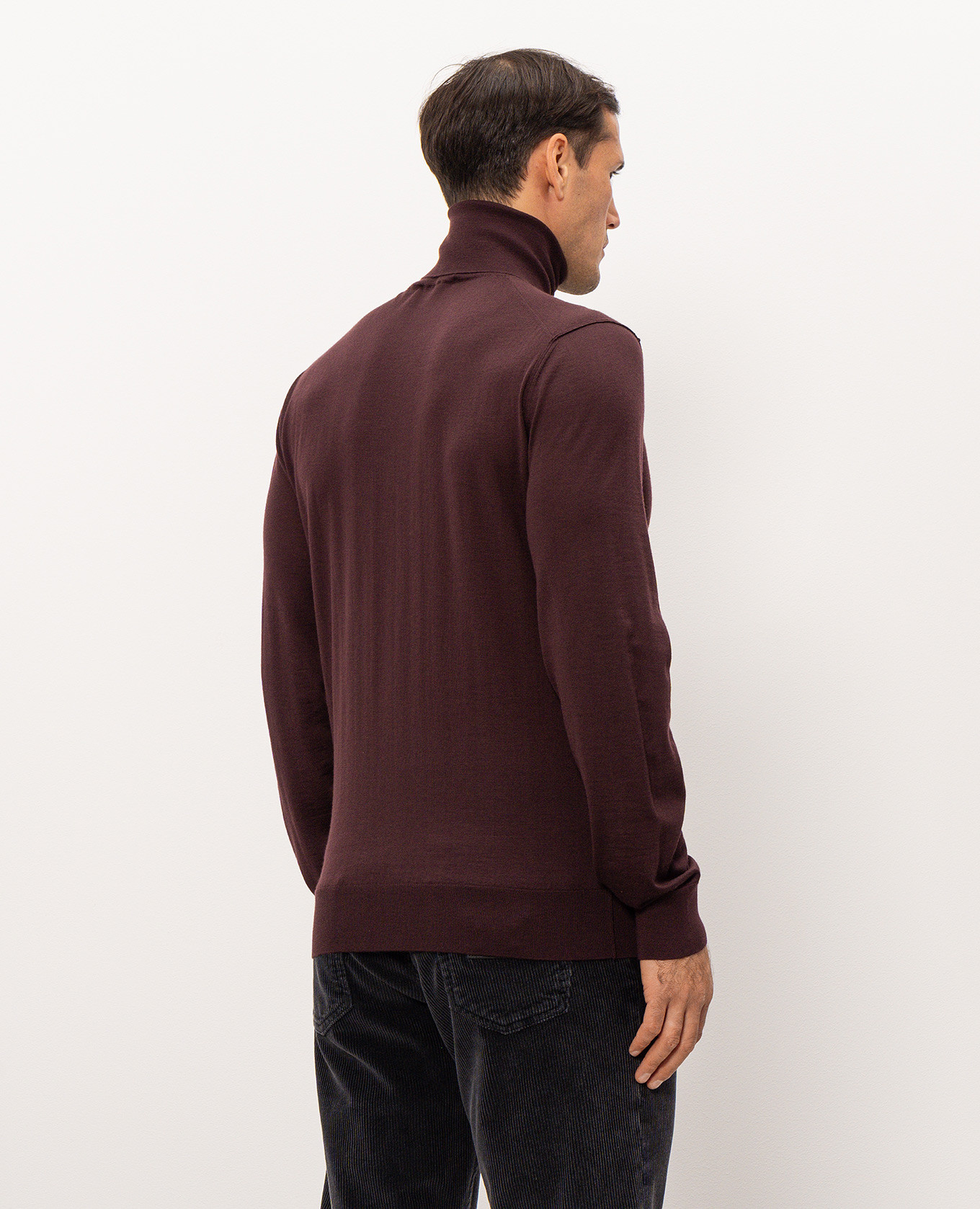 Burgundy cashmere turtleneck Dolce&Gabbana 4