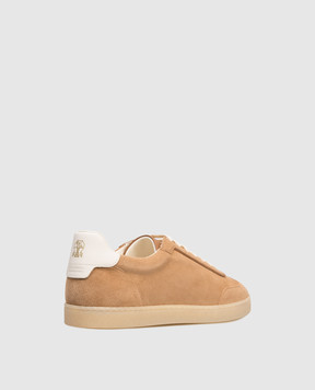Brunello Cucinelli Brown suede sneakers MZUMGLJ336