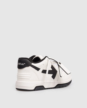 Off-White Out Of Office white leather sneakers with emblem OMIA189C99LEA019