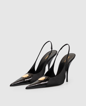 Saint Laurent Black LOUIS slingbacks A001CW9QNCN