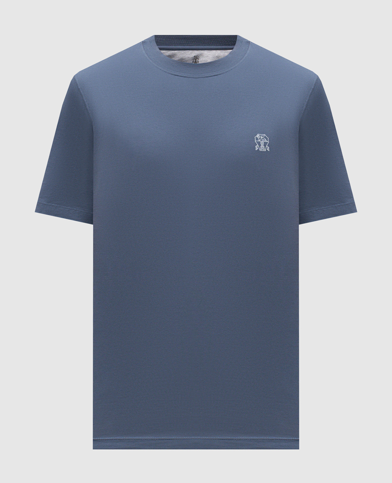 Blue T-shirt with emblem