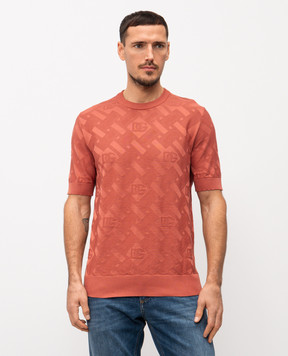 Dolce&Gabbana Patterned silk T-shirt GXX03TJBSOC