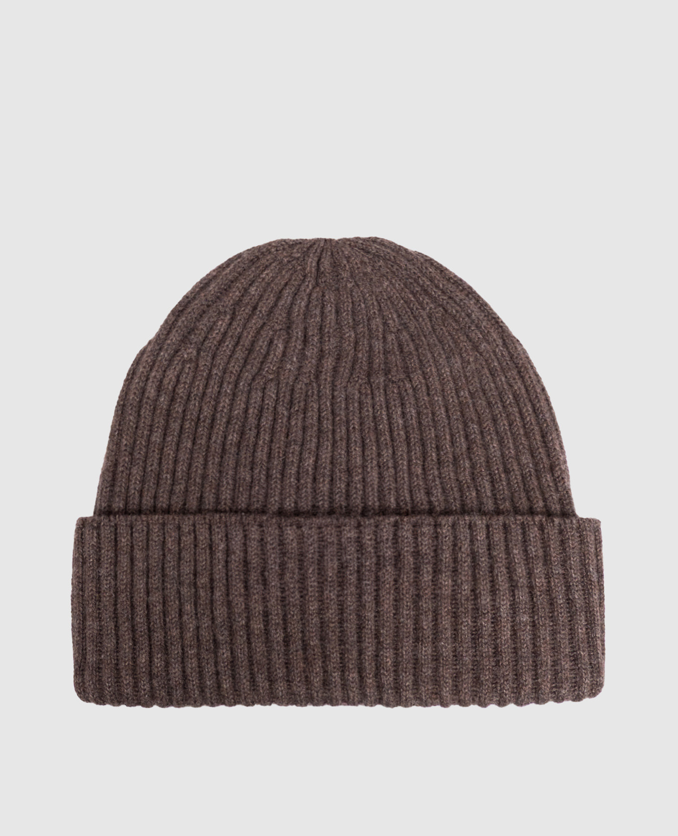 Brown cashmere hat