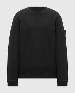 Stone Island Black insulated sweatshirt with wool L2S156100013S0F15