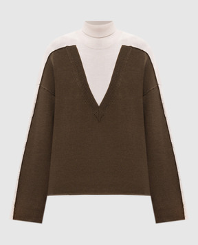 Maison Margiela MM6 Wool sweater with inside-out effect S52HA0306M13280