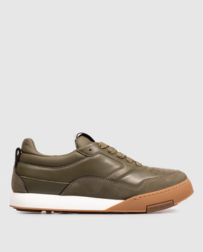 Givenchy Yard Khaki Leather Sneakers BH00B5H1XV