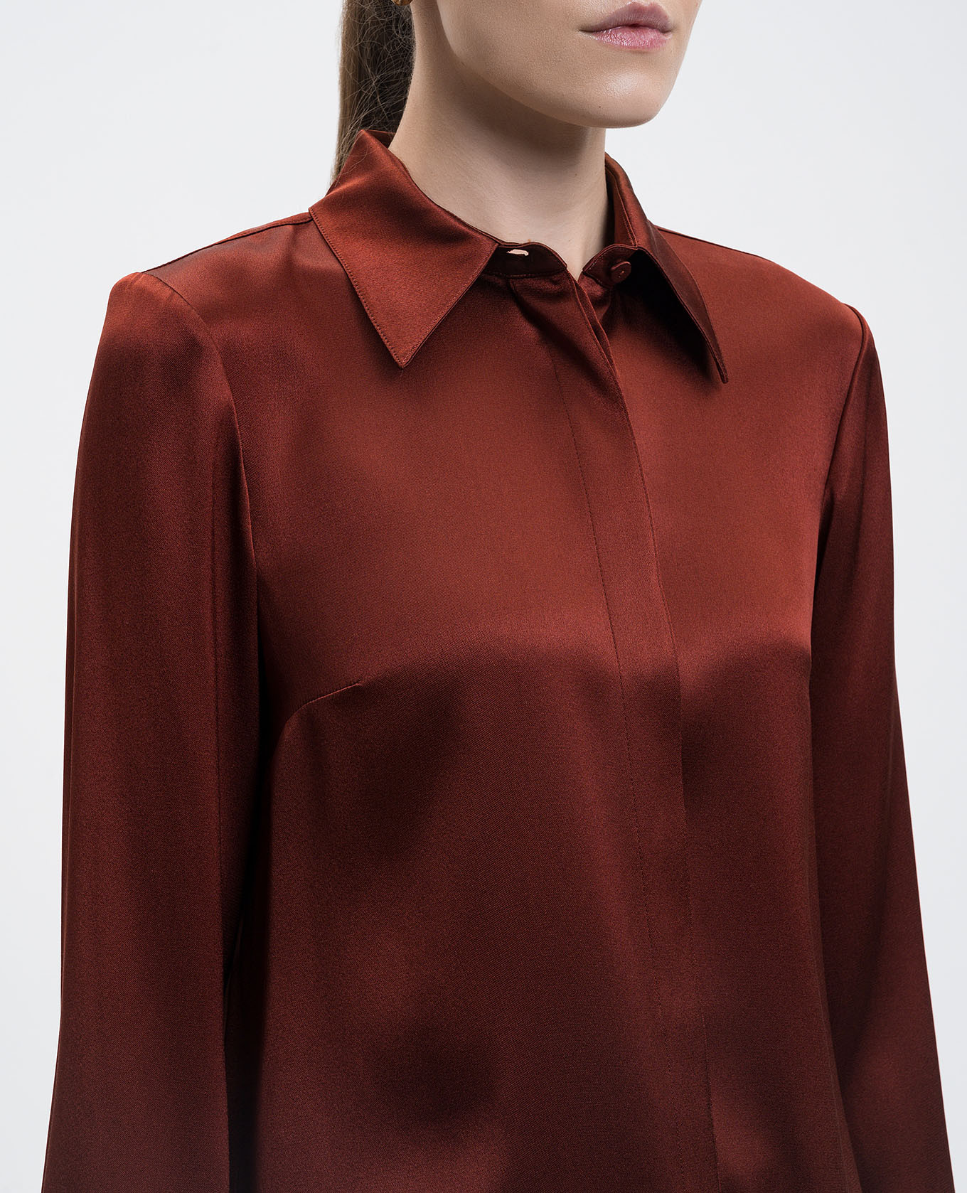 

Brown Cruz silk blouse Gabriela Hearst