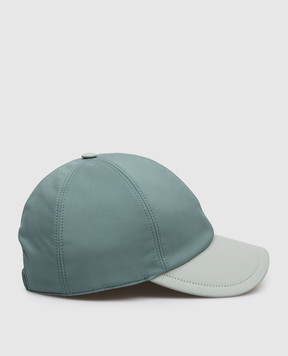 Stefano Ricci Children's green combination cap with emblem YCV61NV15EPL001H