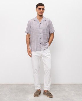 Canali Straight-cut shirt with a pattern GL03774CSM3055