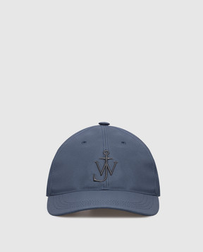 JW Anderson Blue cap with monogram embroidery AC0417FA0485m
