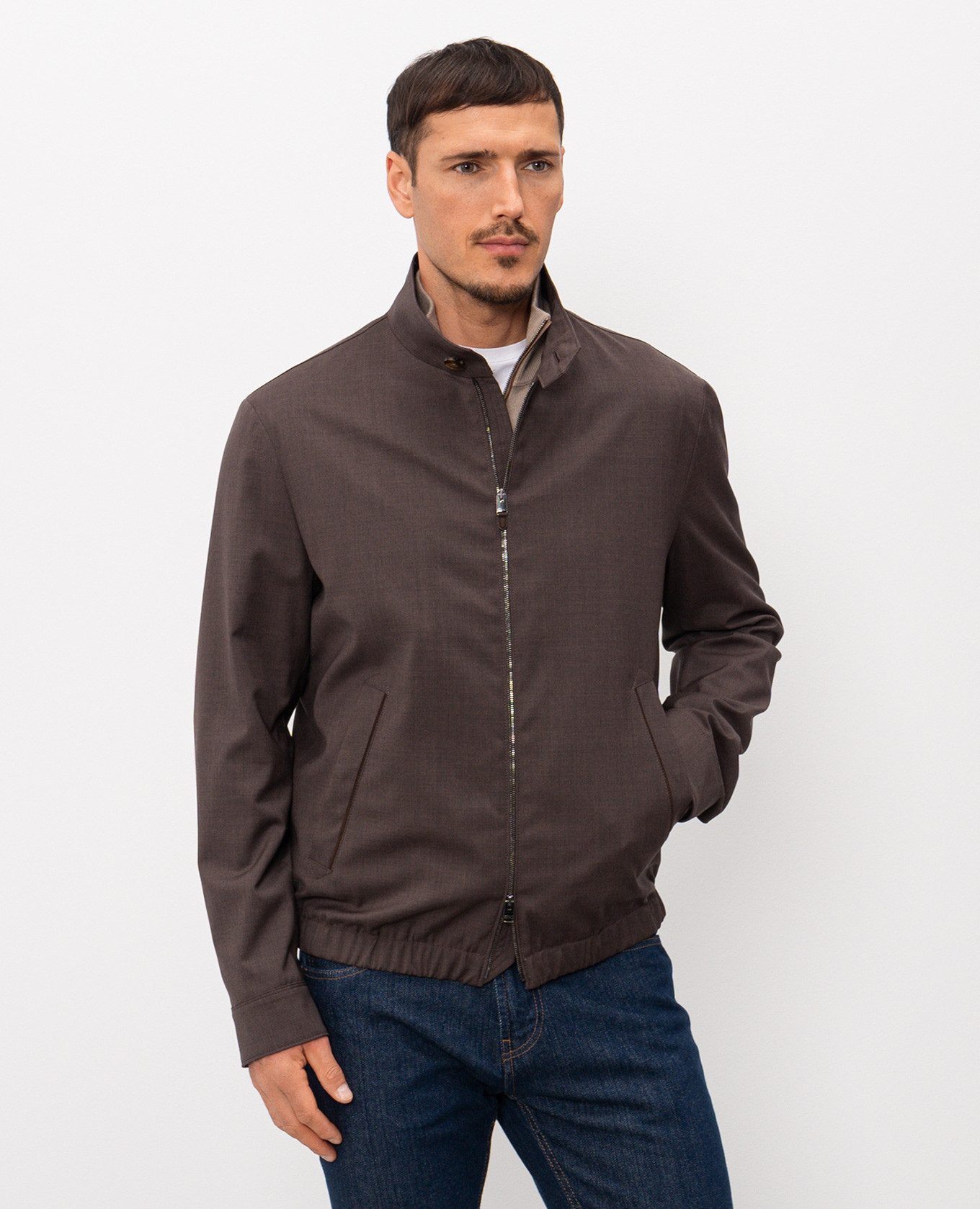 

Brown wool jacket Canali