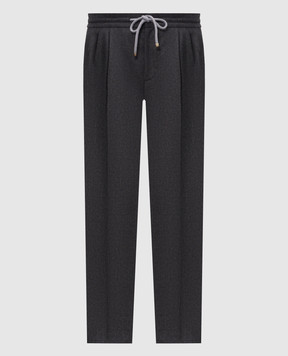 Brunello Cucinelli Dark gray wool pants ME226E1710