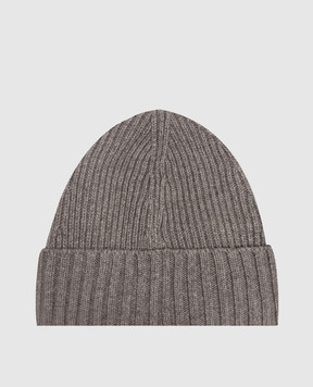 Stone Island Children's gray hat with wool and cashmere L2S16N100003S00M3