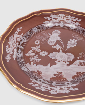 Ginori 1735 Brown porcelain bread plate 003RG00FPT110010170