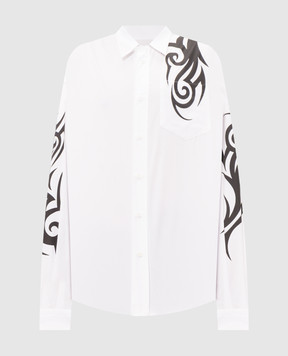 Vetements White shirt with print MH27SH052W