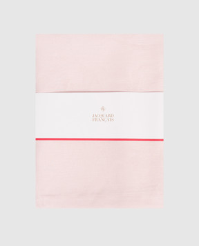 Le Jacquard Fraincais Pink Tivoli linen tablecloth 22495