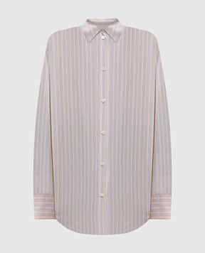 Toteme Beige striped shirt 263WRT0621FB0689
