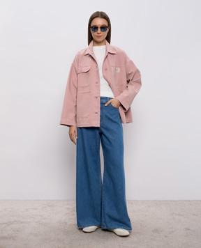 Max Mara Weekend WKDVEGA blue jeans with logo patch WKDVEGA