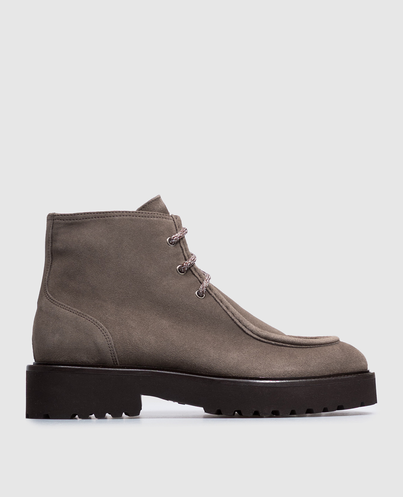 Brown suede boots