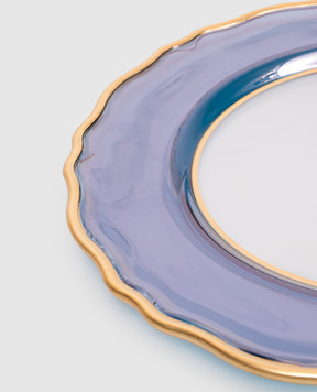 Griffe Blue glass serving plate BO13127BL