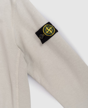 Stone Island Children's khaki sweatshirt with logo L1S166100005S004068