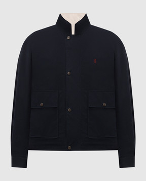 Saint Laurent Reversible jacket with monogram embroidery A00A93Y6J98