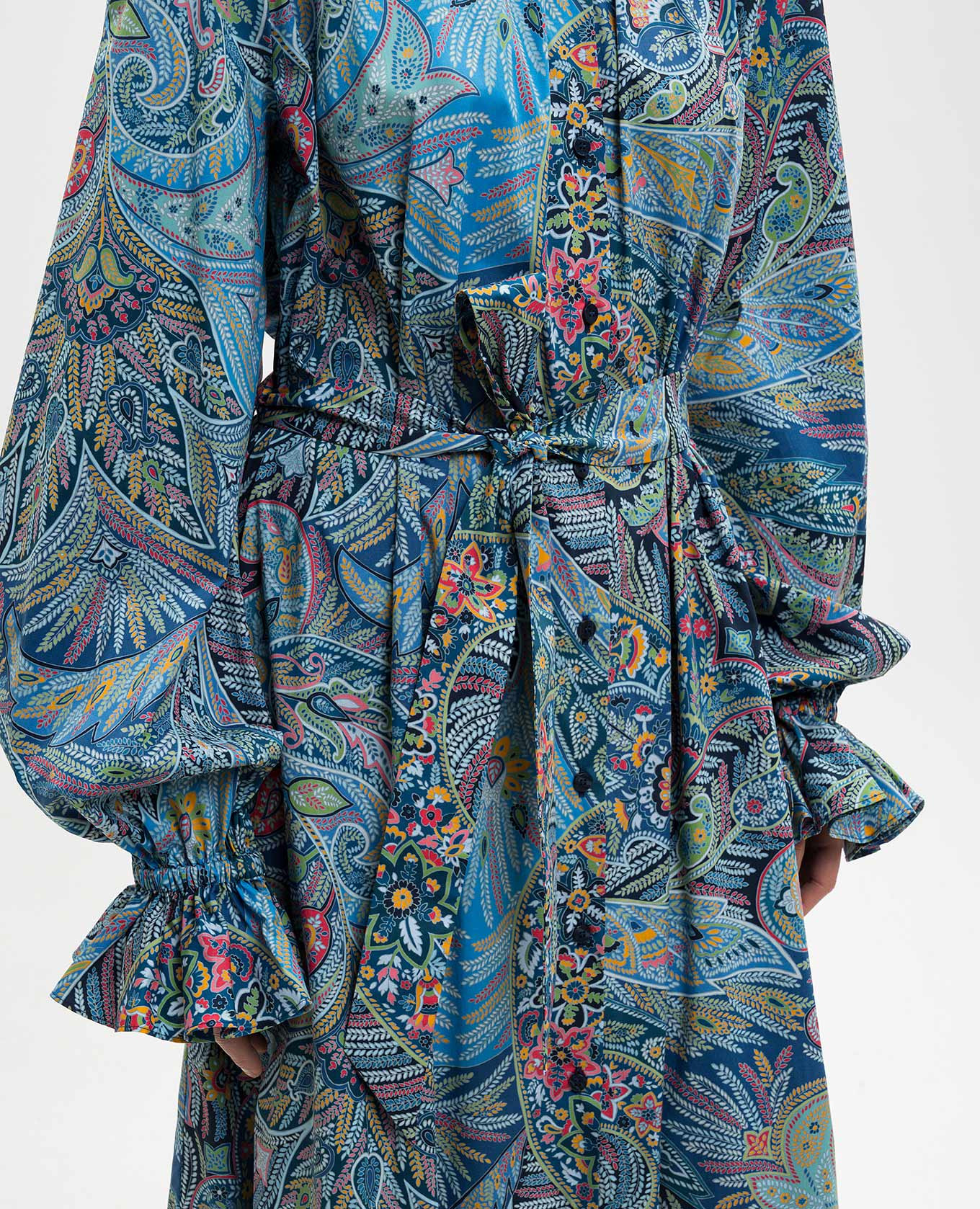 

Blue printed shirt dress Etro