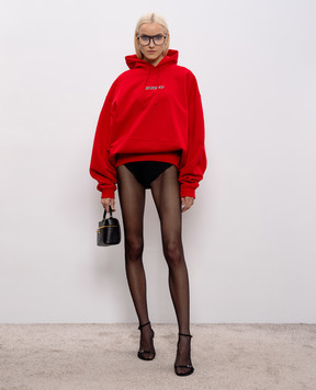 Vetements Red hoodie with print ME76HD216R
