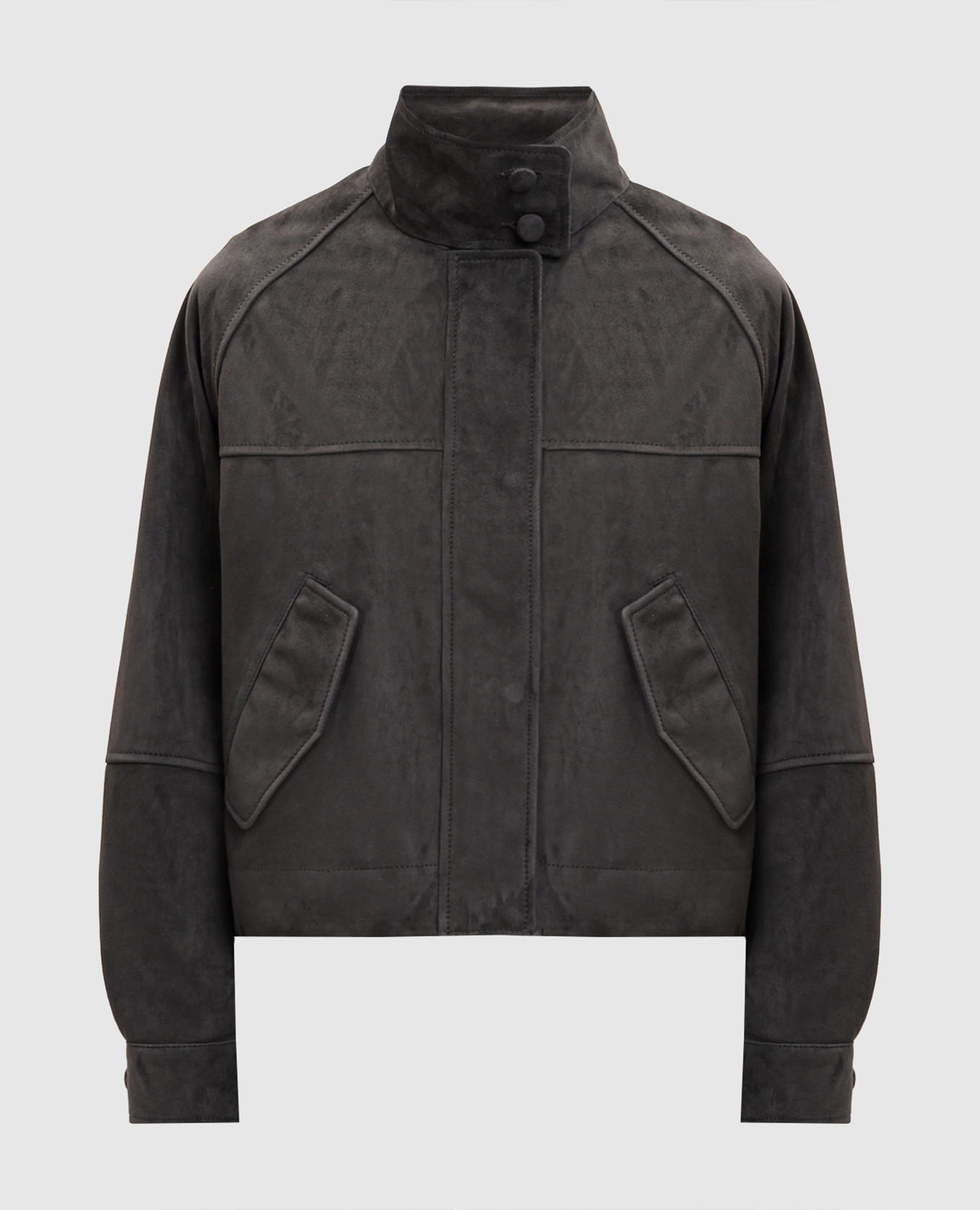 Gray suede jacket