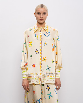 Alemais Yellow Sidi silk blouse 6385T
