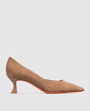 Santoni Beige suede shoes WDIS71917HI2NHZW