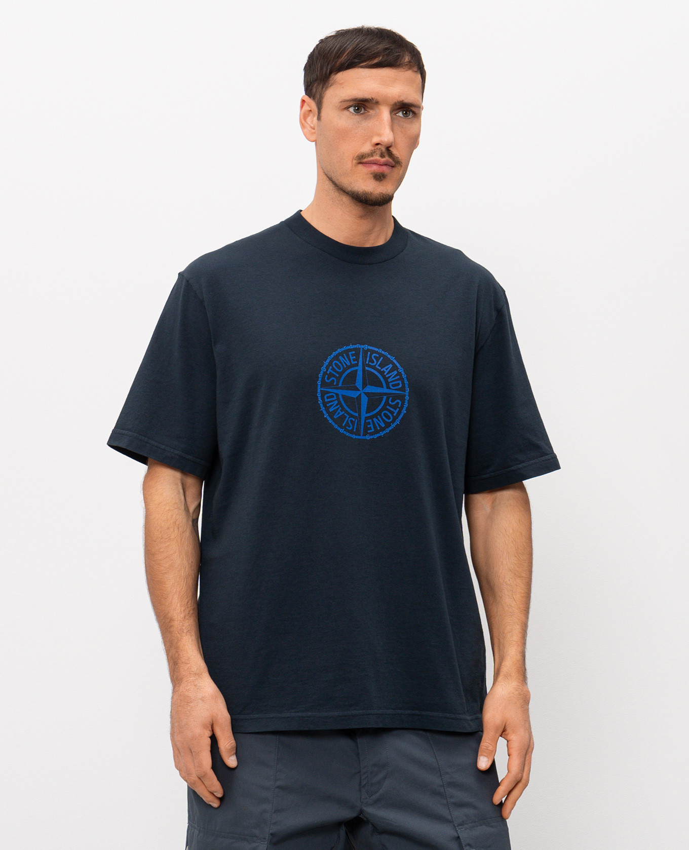 

Blue T-shirt with print Stone Island