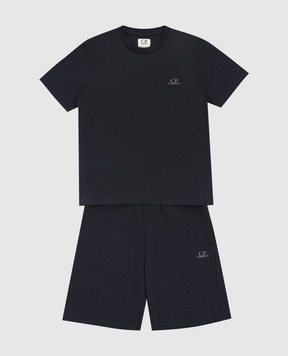 C.P. Company Children's blue suit with logo print CMG005LAA1748