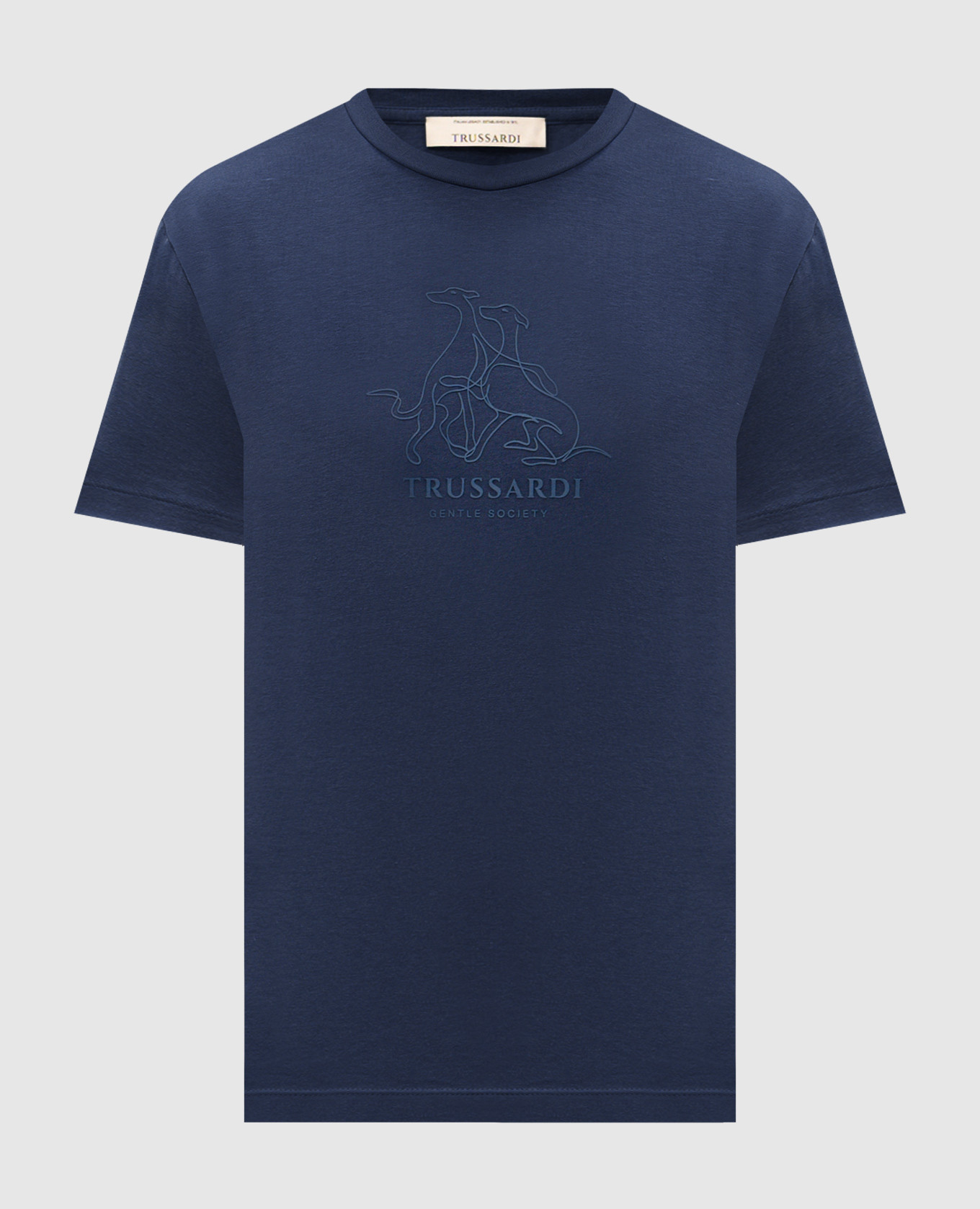 

Blue T-shirt with print Trussardi