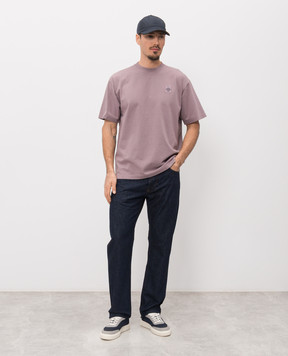 Stone Island Purple T-shirt with logo patch L1S152100030S0115