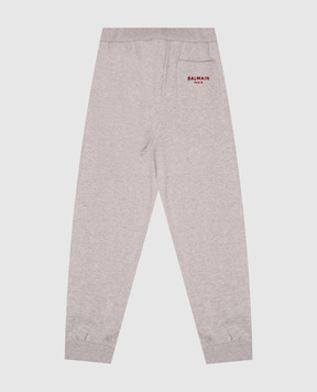 Balmain Children's gray joggers BZ6I40Z31881214
