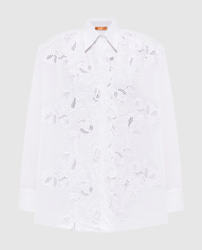 Ermanno Scervino Life White shirt with embroidery D484K301QDV