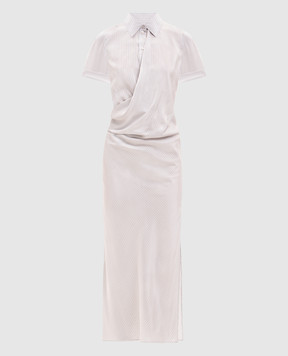 Alexander McQueen Striped silk dress 868050QBADY