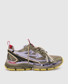 Off-White Be Right Back Mesh khaki sneakers with logo OWIA289Z26FAB001