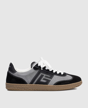 Balmain Grey suede Swan sneakers GM1VI360LGVO