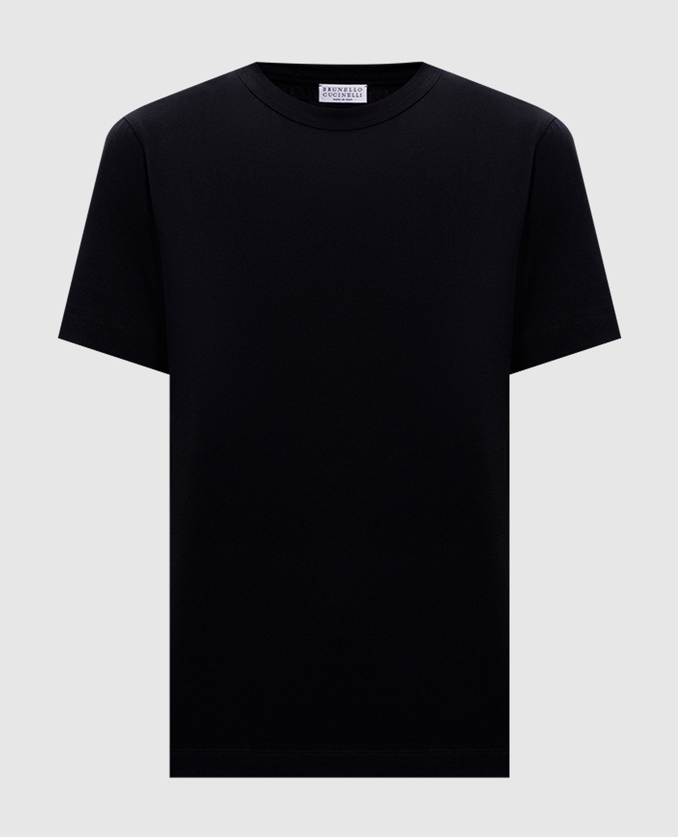 

Black straight-cut T-shirt Brunello Cucinelli