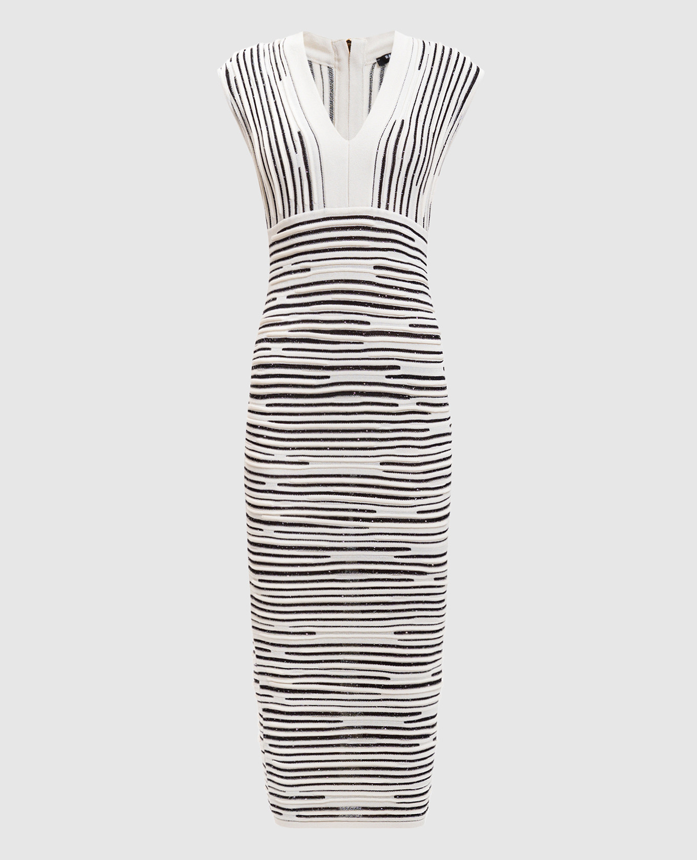 

White midi dress with sequins Balmain