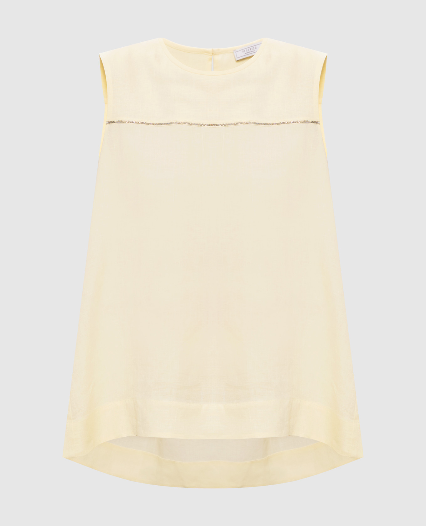 Yellow linen top