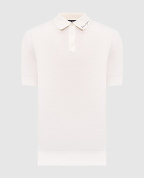 Dolce&Gabbana Ivory wool polo shirt GXZC0ZJDVLO