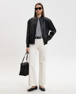 The Row Serata grey cashmere T-shirt 10491K703