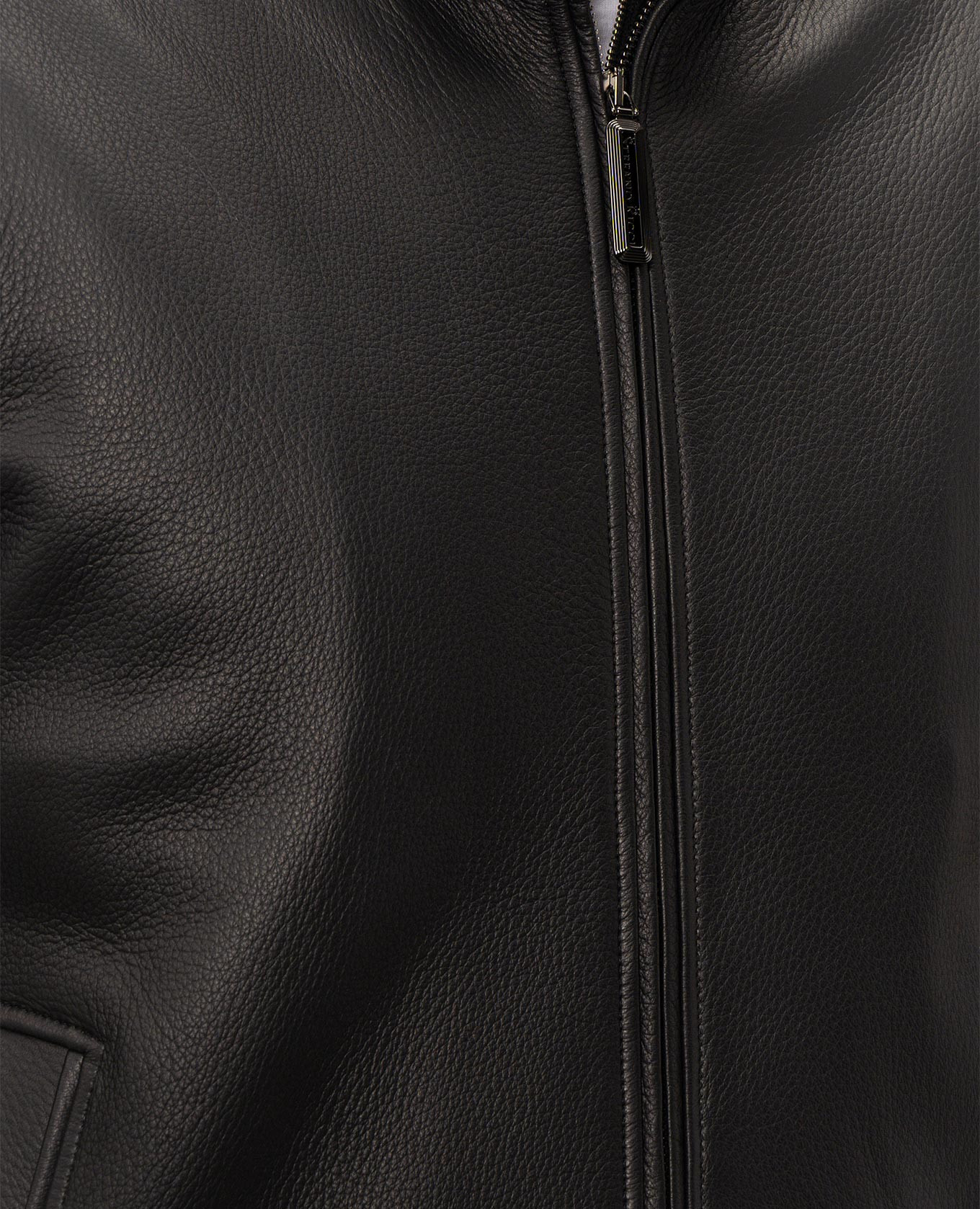 Black leather jacket Stefano Ricci 5