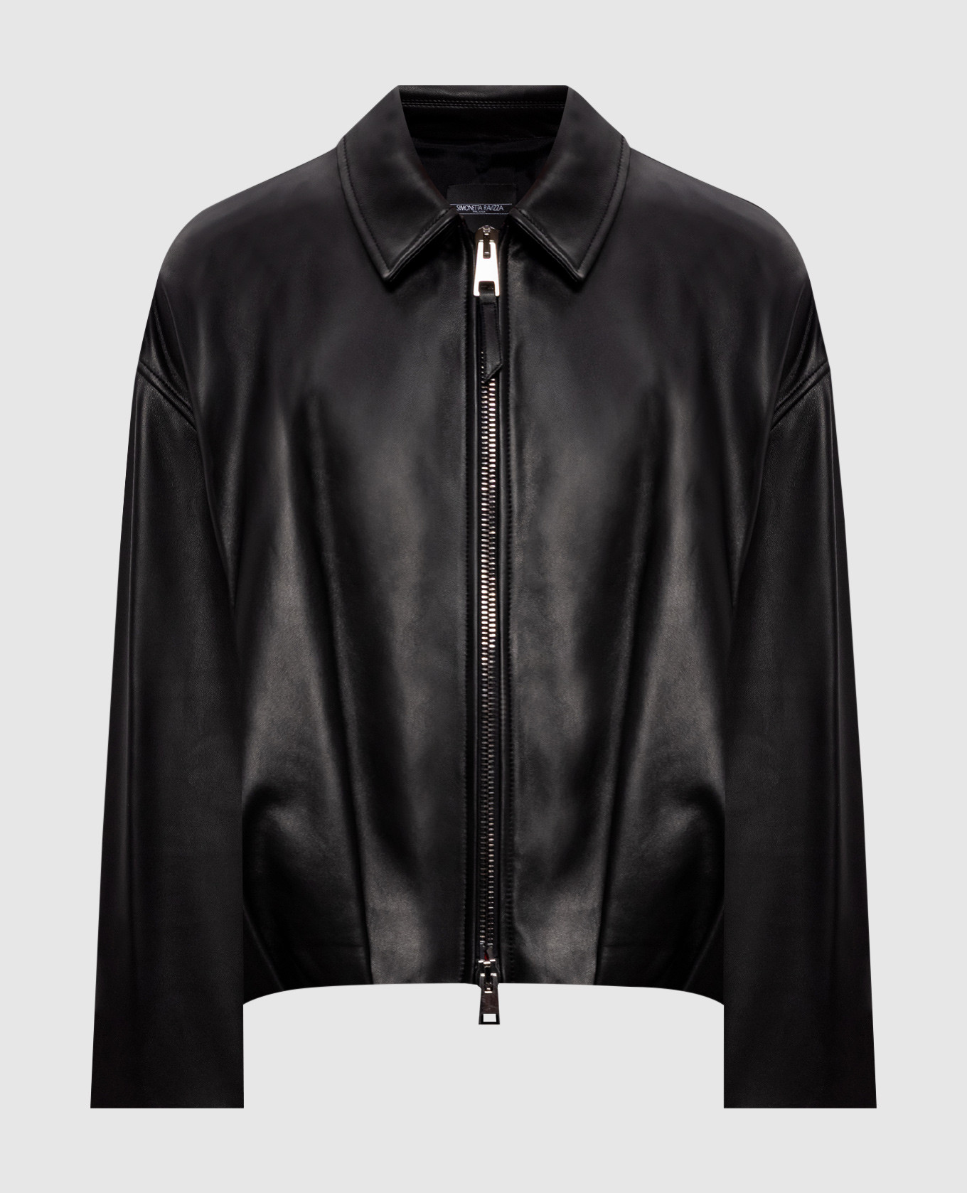 

Black Lavy leather jacket Simonetta Ravizza