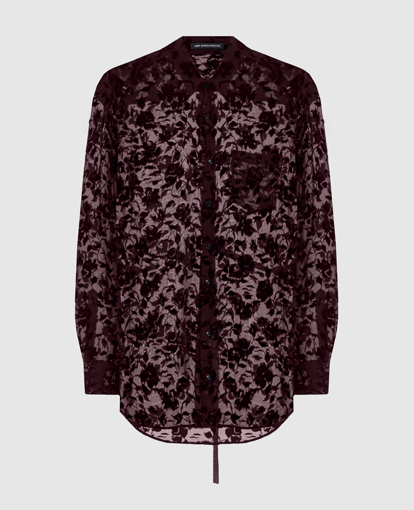 Elisabeth burgundy blouse with silk