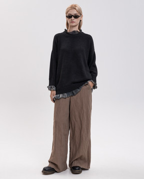Masnada Gray silk sweater 81PM02